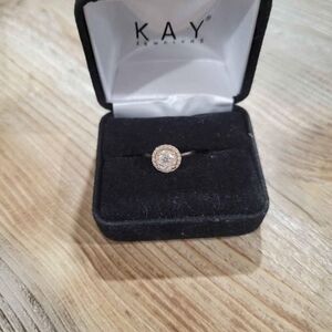 Kay Jewelers Rose Gold Halo Ring